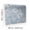 Picture of Winifred Peel & Stick Wallpaper - Blue