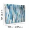 Picture of EttaVee Brushstroke Peel & Stick Wallpaper - Blue & Green