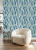 Picture of EttaVee Brushstroke Peel & Stick Wallpaper - Blue & Green