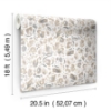 Picture of EttaVee Brushstroke Leopard Peel & Stick Wallpaper - Neutral