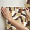 Picture of Melbourne Peel & Stick Wallpaper - Terracotta