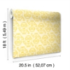 Picture of Minions Line Art Peel and Stick Wallpaper - Yellow