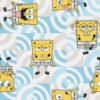 Picture of SpongeBob SquarePants Funny Faces Peel and Stick Wallpaper - Blue