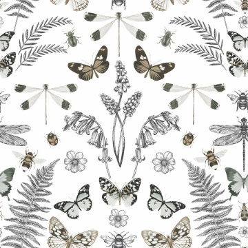 Picture of Hidden Treasures Peel and Stick Wallpaper - White