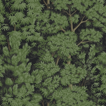 Picture of Ardian Peel and Stick Wallpaper - Dark Green/Black