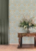 Picture of Garden Aviary Peel and Stick Wallpaper - Sky Blue