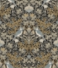 Picture of Garden Aviary Peel and Stick Wallpaper - Black