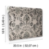 Picture of Blooming Damask Peel and Stick Wallpaper - Taupe