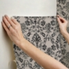 Picture of Blooming Damask Peel and Stick Wallpaper - Taupe