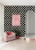 Picture of Mr. Kate Tess Watercolor Checker Peel and Stick Wallpaper - Soft Black