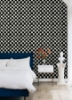 Picture of Mr. Kate Tess Watercolor Checker Peel and Stick Wallpaper - Soft Black