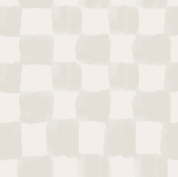 Picture of Mr. Kate Tess Watercolor Checker Peel and Stick Wallpaper - Cream