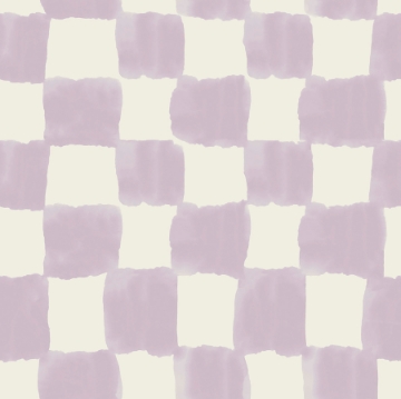 Picture of Mr. Kate Tess Watercolor Checker Peel and Stick Wallpaper - Soft Lavender