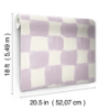 Picture of Mr. Kate Tess Watercolor Checker Peel and Stick Wallpaper - Soft Lavender