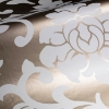 Picture of Damask Peel & Stick Wallpaper - Gold and White