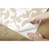 Picture of Damask Peel & Stick Wallpaper - Gold and White