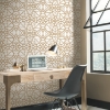 Picture of Shattered Geometric Peel and Stick Wallpaper - White