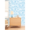 Picture of Cloud Peel and Stick Wallpaper - Blue