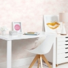 Picture of Cloud Peel and Stick Wallpaper - Pink