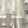 Picture of Weathered Wood Peel and Stick Wallpaper - Blue