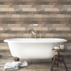 Picture of Weathered Wood Peel and Stick Wallpaper - Brown