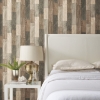 Picture of Weathered Wood Peel and Stick Wallpaper - Brown