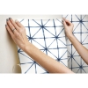 Picture of Modern Abstract Peel and Stick Wallpaper - Blue