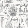 Picture of Star Wars Blueprint Peel & Stick Wallpaper