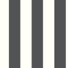 Picture of Awning Stripe Peel and Stick Wallpaper - Black