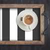 Picture of Awning Stripe Peel and Stick Wallpaper - Black