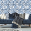 Picture of Mediterranean Tile Peel and Stick Wallpaper - Blue