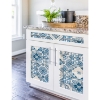 Picture of Mediterranean Tile Peel and Stick Wallpaper - Blue