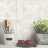 Picture of Tin Tile Peel and Stick Wallpaper - White