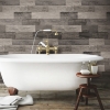 Picture of Weathered Wood Peel and Stick Wallpaper - Black