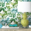 Picture of Rainforest Leaves Peel and Stick Wallpaper - Green