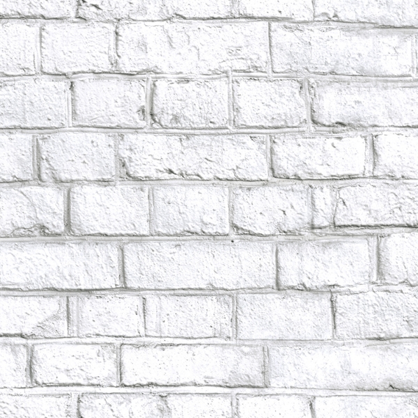 Picture of White Brick Peel and Stick Wallpaper