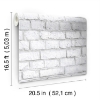 Picture of White Brick Peel and Stick Wallpaper