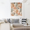 Picture of Aztec Peel and Stick Wallpaper - Orange