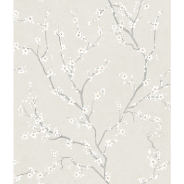 Picture of Cherry Blossom Peel and Stick Wallpaper - Pearl