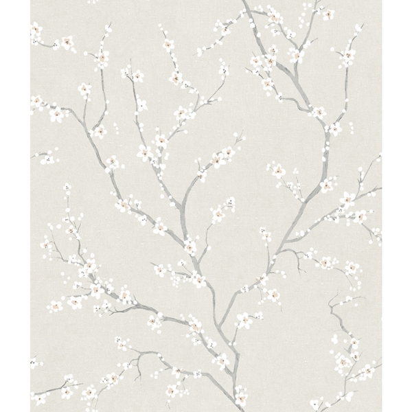 Picture of Cherry Blossom Peel and Stick Wallpaper - Pearl