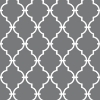 Picture of Modern Trellis Peel and Stick Wallpaper - Gray