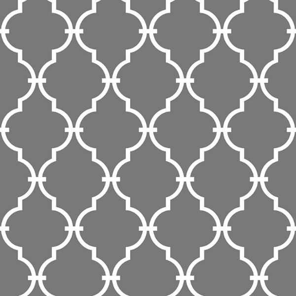 Picture of Modern Trellis Peel and Stick Wallpaper - Gray