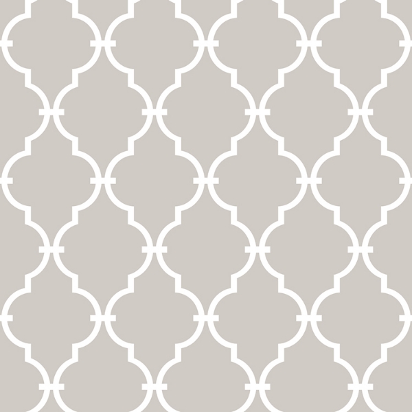 Picture of Modern Trellis Peel and Stick Wallpaper - Beige