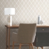 Picture of Modern Trellis Peel and Stick Wallpaper - Beige