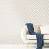 Picture of Modern Trellis Peel and Stick Wallpaper - Beige