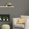 Picture of Wave Ogee Peel and Stick Wallpaper - Gray