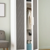 Picture of Wave Ogee Peel and Stick Wallpaper - Gray