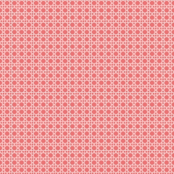 Picture of Caning Peel and Stick Wallpaper - Coral