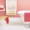 Picture of Caning Peel and Stick Wallpaper - Coral