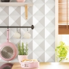 Picture of Origami Peel and Stick Wallpaper - Gray